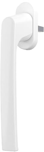 Premium Aluminium Fenstergriff für Kipp- und Schiebetüren, Farbe:Weiß RAL 9016, Stiftlänge:40mm