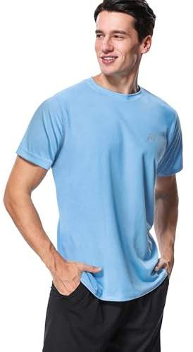 MeetHoo Rashguard Herren Kurzarmshirt/Langarmshirt UV Shirt UPF 50+ Lose Stretch UV-Schutz Longsleeve Schwimmshirt für Surfen Schwimmen Running