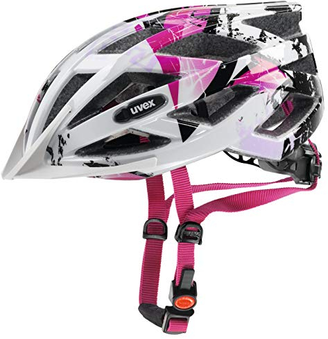 uvex air Wing - Leichter Allround-Helm für Damen und Herren - individuelle Größenanpassung - erweiterbar mit LED-Licht - White-pink - 56-60 cm