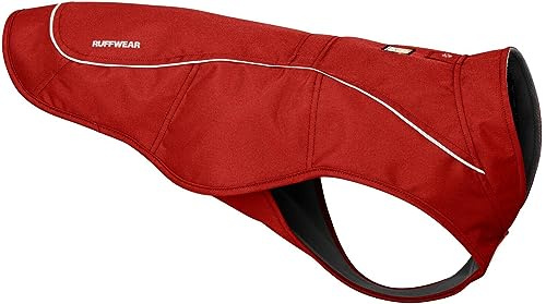 RUFFWEAR Overcoat Jacket, Abriebfester Hundemantel mit Fleecefutter für Kaltes Wetter, Red Clay, XX-Small