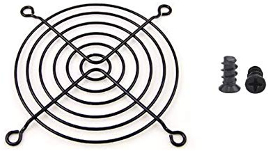 Easycargo 2pcs 92mm Fan Grill 92mm Guard Black with Screws (92mm)