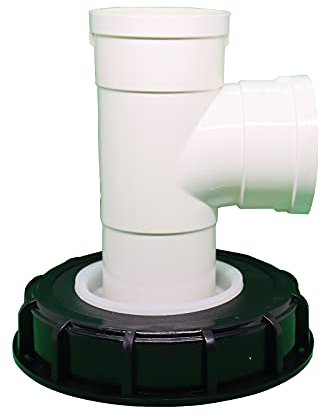 JUTTA Tapa de tanque IBC de nailon lavable con tapa y orificio de ventilación para tanque de agua de lluvia IBC Ton barril tapa tapa con filtro de nylon para el hogar y el jardín (negro 165 mm