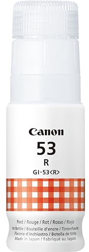 Canon GI-53 R Bouteille d'encre, pour imprimante Jet d'encre PIXMA MEGATANK, Rouge