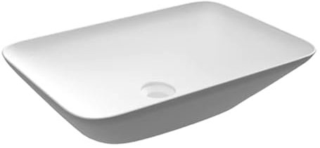 LAVABO DA APPOGGIO RETTANGOLARE (SENZA FORO) VARIANT 55X36 CM Bianco