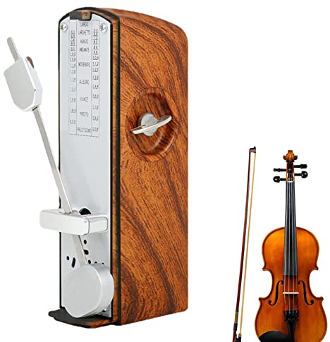 Anloximt Mechanisches Metronom, Musical Metronom, Tragbares Metronom Track Be-at Und Tempo, Tragbares Metronom Track Be-at Und Tempo Für Piano Ukeulele Gitarre Violine Drum, Rohes