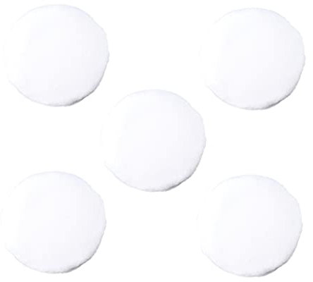 DOITOOL 5stücke Puderquaste Aus Reiner Baumwolle Rund Für Make-up Pflege Mit Schleife Weiß