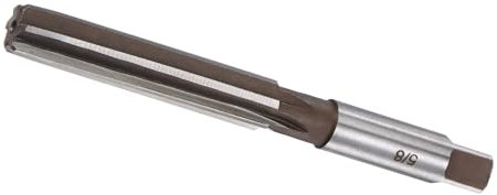 CoCud Alésoir Manuel, Diamètre de Coupe de 5/8 Avec 6 Cannelures, Outil de Coupe en Acier - (Applications : Pour L'Aluminium, Le Cuivre, Le Plastique)