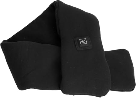 Bufanda Calefactora, Moda 5 Segundos de Calor 3 Niveles Control de Temperatura Preciso Bufanda Calentada por USB Inteligente y Cálida para Exteriores para Mujeres (BLACK)