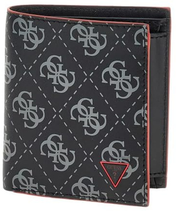 Guess Milano Small, Geldbeutel, Portemonnaie, Schwarz-Grau