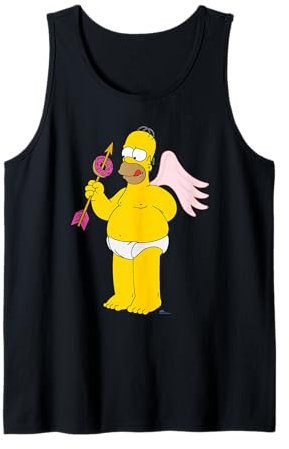 The Simpsons Homer Simpson Cupid Donut Arrow Valentine’s Day Camiseta sin Mangas