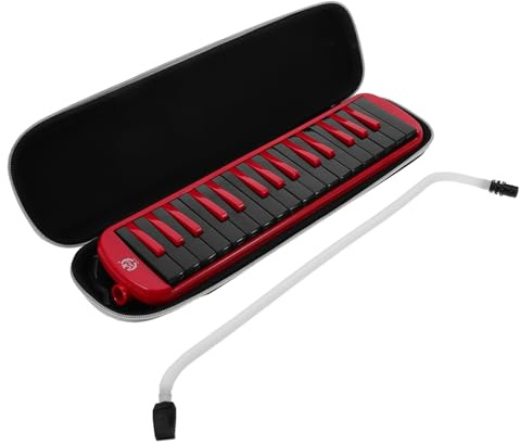 BIUDECO 32-tasten Melodica für Anfänger und Erwachsene Leichtes Blasinstrument aus Abs mit Mundstück Schlauchset und Tragetasche