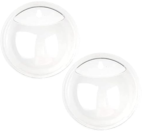 Wall Fish Tank 2Pcs 5.9 Inch Clear Acrylic Wall Fish Bowl with Pre-Drilled Hole Small Hanging Aquarium for Home Office Decoration Small Tank Bowl Mounted