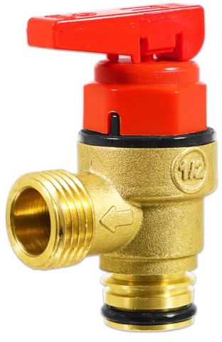 SPARES2GO Pressure Relief Valve for Vaillant ecoFIT ecoTEC Plus Pro VU VUW Boiler 3 Bar 1/2 Safety PRV (178985)