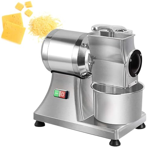 Grattugia elettrica, 550 W, in acciaio inox resistente, per triturare formaggio, burro, pane