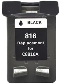JCxYGAP Cartouche à Encre Compatible C8816A C8817A pour 816 817 816xl 817xl Fonctionne avec DJ 3538 3558 3658 3668 5168 5652 Imprimantes 816 817(1 Black)