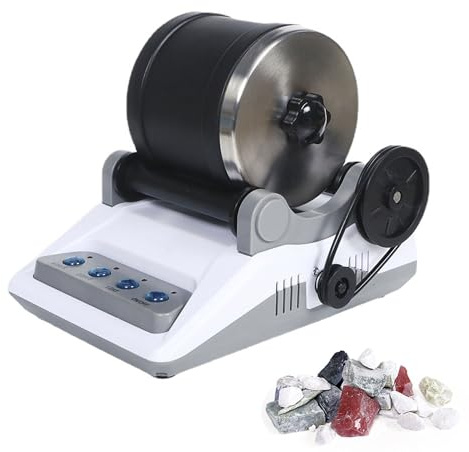 Electric Rock Tumbler Kit with Timer, Detachable Polisher for Gemstone Grinding and Polishing, for Kids of All Ages