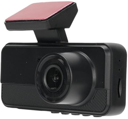 MENDUNER Cámara de Tablero de 4k 3 Canales, Tarjeta de Soporte de 128 GB, Cámara Triple de Automóvil con Pantalla de 2 Pulgadas, 1980p+640p+1280p Delantero y Trasero en el Interior