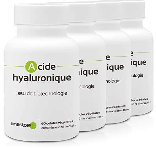BIOTECHNOLOGISCH GEWONNENE HYALURONSÄURE * PACK 3+1 FREE * 100 mg / 60 Kapseln * Augen, Gelenk (entzündung, gelenkschmerzen), Haut (anti-aging, feuchtigkeit der haut), Immun (atmung) *