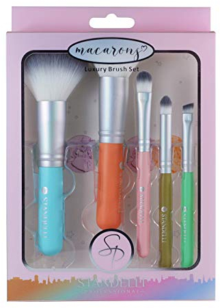 Standelli - Pinselset Makeup, Make up Pinsel Set - Puderpinsel, Foundationpinsel, Lidschattenpinsel, Concealerpinsel und Eyelinerpinsel mit weichen Bürstenhaaren - Kosmetikpinsel Set