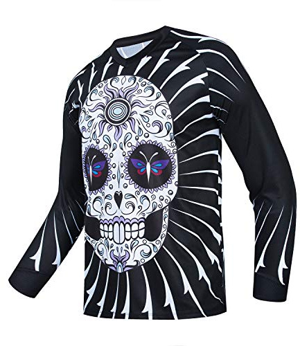 PSPORT - Maglia da discesa a maniche lunghe, mountain bike, mountain bike, mountain bike, maglietta da motocross