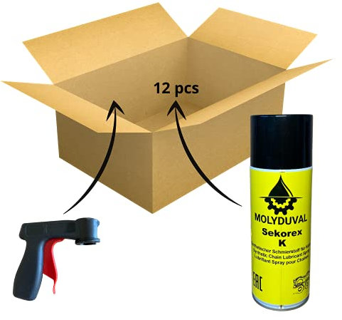 MOLYDUVAL Sekorex K Spray || Spray Synthétique Haute Température pour Chaîne || Lubrifiant pour Chaîne, Spray Lubrifiant, Spray Agente di Scorrimento, Spray D'agent de Ddémoulage