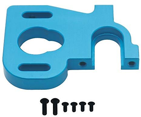 RCAWD RC Motor Mount for Wltoys 1/14 144001, Aluminum RC Car Motor Mount Seat Holder RC Car Motor Mount RC Car Accessory Upgraded Parts（Blue）
