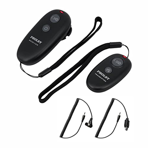 PHOLSY Télécommande sans Fil 262ft Déclencheur avec 2 cables pour Nikon différents modèles Z6 ii Z7ii D500 D5000 D5100 D5500 D5600 D3300 D3100 D700 D7100 D7200 D750 D800 D850 D90 D3 D4 Coolpix 950 etc