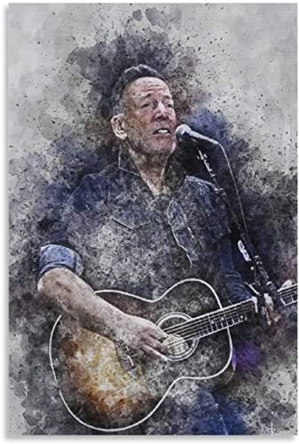 LBMED GemäLde Auf Leinwand Kunstposter des berühmten Sängers Bruce Springsteen für Moderne Familiendekoration Wandkunst Malerei Poster Druckt Bilder 19.7x27.6(50x70cm) Kein Rahmen