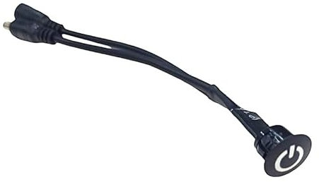 Jandei – Interrupteur pour Allumage ou Arrêt et Variateur d'Intensité Tactile pour Bandes LED et Équipements 12 Vdc ou 24 Vdc, Variateur Encastré avec Forme Cylindrique pour Intérieur (Noir)