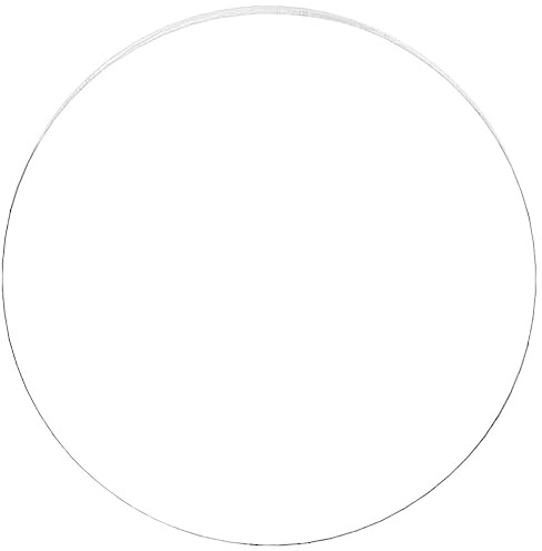 SEWACC Clear Acrylic Disc 7.87 Inch Round Sheet 3Mm Perspex Circle for Diy Crafts Photo Frame Replacement Tabletop Protector Art Projects and Home Decoration