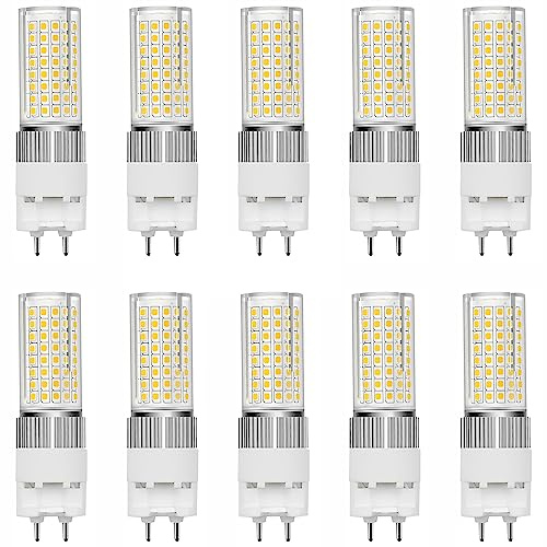 RYTM (Pack of 10) G12 LED Bulb 12 Watt 1200 Lumens G12 Light Source G12 Bi-Pin Base LED Corn Light Bulb (120 Watt Halogen Equivalent) AC 100V-277V, Not-Dimmable (Daylight White 6000k)