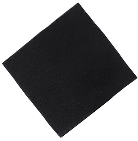 SEWOART Biochemischer Baumwollfilter 50x50x4cm Schwarzer Filterschwamm Für Aquarien Pad