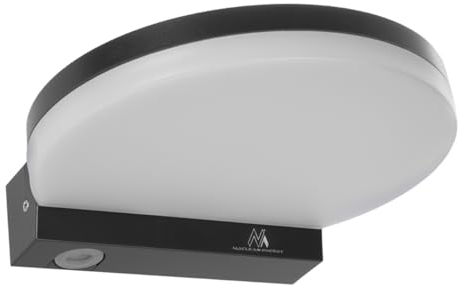 Maclean MCE346 GR Lampe LED grise, 15W, IP65, 1300lm, blanc neutre (4000K)