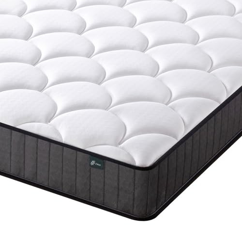 Zinus Colchon 90 x 190 cm Híbrido - Altura 15 cm - Tight Top - Colchón Muelles Ensacados y Espuma Viscoelástica - Alta Transpirabilidad - Optimo para un Sueño Reparador