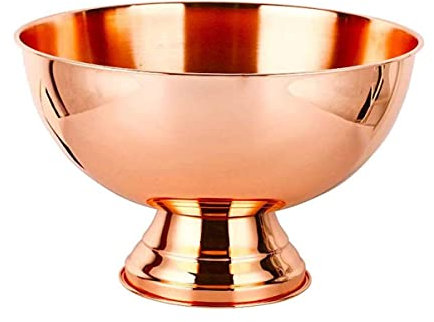 DDKYHU Eiskübel, 13,5 l Champagner-Eiskübel, Kühleimer für Wein, Champagnerflaschen und Bier, hochglanzpolierter Eiskübel aus Edelstahl, leicht zu reinigen/Roségold (Roségold)