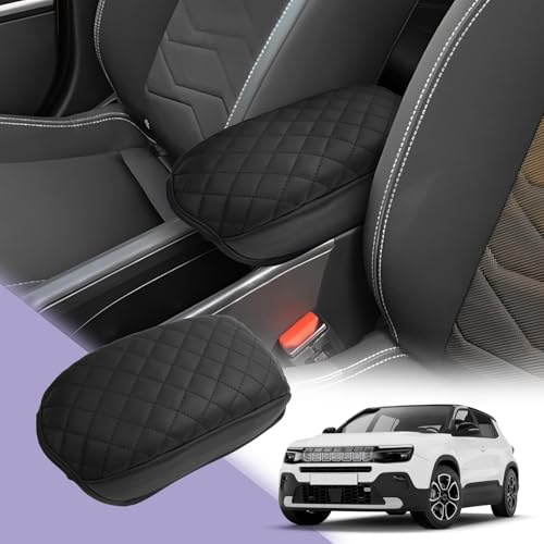 LUWU Jeep Avenger 2023 2024 Copertura per Bracciolo Console Centrale Avenger EV Bracciolo Protezione 3 CM Ispessito Alleviare L'Affaticamento Antigraffio Jeep Avenger Accessori