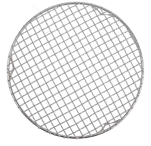 Abkühlgitter aus Edelstahl, runder Draht-Ofenrost, dickes Drahtgitter zum Kühlen, Backen, Kochen, Dämpfen, rostfrei und glatte Kanten, ofen- und spülmaschinenfest (28 cm)