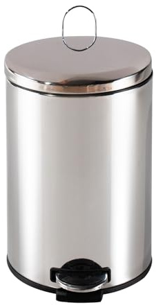 HTI living Pedalmülleimer Edelstahl Jannik 12 Liter Abfalleimer mit Soft-Close-Deckel