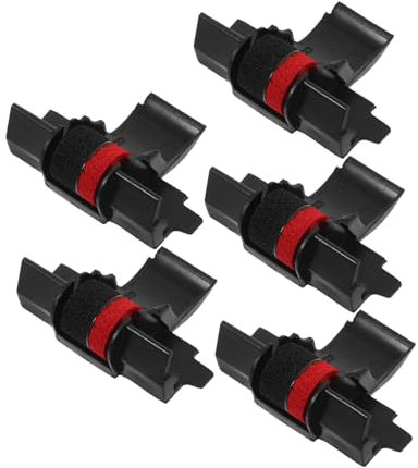 Operitacx 5pcs Red Black Ink Wheel Calculator Accessories Compatible for Citizen Calculator Printed Ink Roller for Office Use
