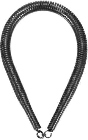 sourcing map Curvatubi a molla in PVC, diametro esterno 13 mm, lunghezza 380 mm, molla piegatubi per tubi in casa idroelettrica, nero