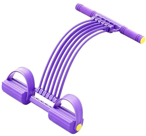 Banda De Resistencia Con Pedal Para Pie Entrenamiento Corporal Completo Con | Ayuda para Entrenar Músculos Abdominales para Mujeres Adultos Atletas Principiantes y Avanzados Gimnasio en C