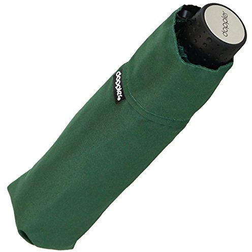 Doppler Regenschirm Mini- Taschenschirm Havanna Stick - sturmfest uni dunkelgrün