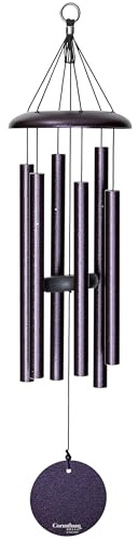 Corinthian Bells by Wind River - 27 inch Plum Wind Chime for Patio, Backyard, Garden, and Outdoor Decor (Aluminum Chime) Made in The USA