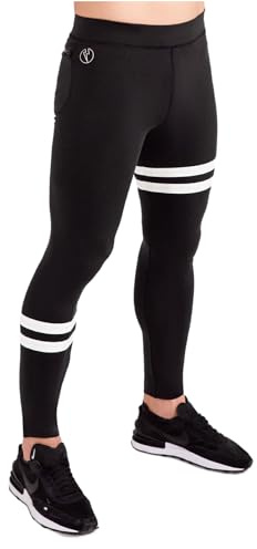 Kapow Meggings Leggings Sportivi Contenitivi da Uomo Performance PRO con Tasche