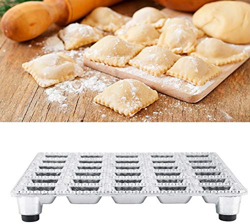 Stampo per Ravioli in Lega, Stampo Per Ravioli Grandi Mini Ravioli Maker di Alluminio, Gnocco a Risparmio Energetico Stampo per Pasticceria Gadget da Cucina Mini Quadrati Creatore di Ravioli