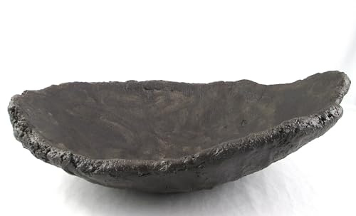 Bonsai Schale Bonsaischale Bogenschale Pflanzschale oval anthrazit 47x30x14cm (04225)