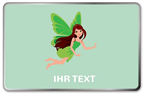 STEMPEL-FABRIK – personalisierte Metalldose eckig (20x13x5 cm | Fee) mit Namen – bedruckte Geschenkdose für Kinder – Keksdose mit Tiermotiv – Vorratsdose für Kekse, Plätzchen, Kaffee, Tee uvm.