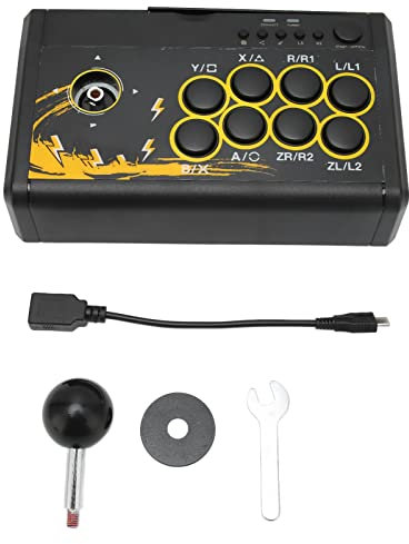 Joystick Controlador de juegos con cable Controlador de juegos de PC Controlador de juegos con cable USB Joystick Retro Arcade Fighting Controller Consola de juegos Gamepad para PS3 para PS4 para Swit