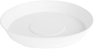Garronda Sottovasi per Vasi Plastica Rotonde GD-0023 (Bianco, ⌀ 20cm H 3,5cm)
