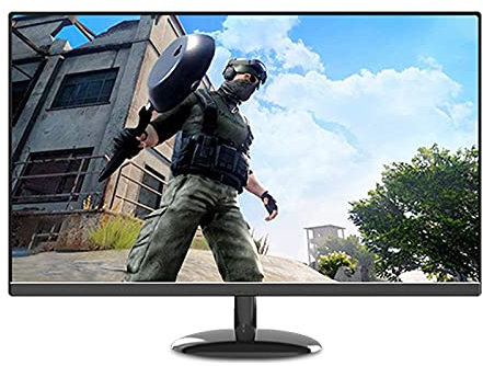 Monitor LED for juegos de 24 pulgadas: pantalla LCD de oficina comercial, sin bordes, 75 HZ, 1080P, VGAHDMIDC, 5 ms, inclinable, pantalla recta/curva, /negro/132 ( Color : Straight Screen Black , Size
